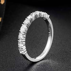 Classic 14K Solid White Gold 0.4ct Round Brilliant Lab Grown Diamond <b>Ring</b> | Round Brilliant Cut Lab Created Diamond Wedding - Product Image 4