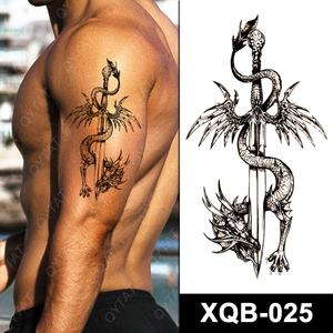 Trasferimento dell'acqua disegni tribali di alta qualità adesivo braccio corpo falso tatuaggio temporaneo drago/tatuaggio per uomo donna