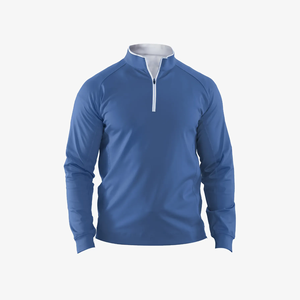 Suéter de Cuello Alto con Media Cremallera para Hombre, Diseño de Cierre de Cremallera de un Cuarto, OEM y ODM Personalizables, Ropa Deportiva Informal - Product Image 4