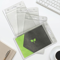 Porte-badge vertical en PVC/PU souple multicolore, personnalisable avec logo imprimé, avec trou pour cordon – Vente en gros