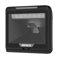 Pemindai Barcode 1D/2D Omnidirectional Desktop HENEX HC-7060, Pembaca Kode QR untuk Kasir Supermarket dan POS Ritel