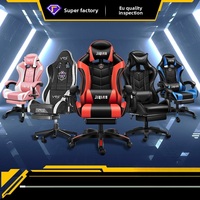 Chaise de massage pour jeux électroniques, confortable, ergonomique, inclinable et rotative, avec masseur à 7 points