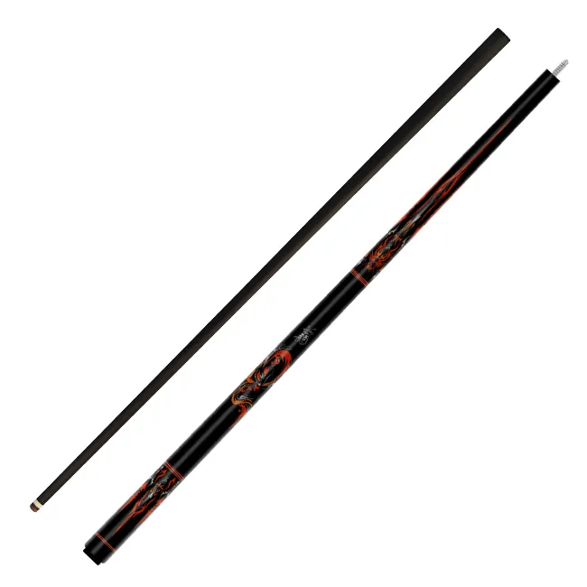 NO.44-2 Huo seri ketajaman panjang serat karbon Cue Split 12.4mm & 12.9mm kustomisasi Pabrik & OEM disesuaikan Snooker biliar