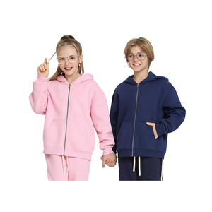 Conjunto de Sudadera con Capucha y Cremallera Personalizada con Estampado de Grafiti Urbano Informal de Felpa 100% Algodón para Niños - Product Image 4
