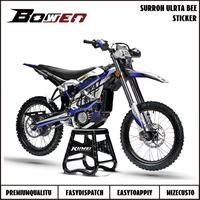 Kit d'autocollants graphiques Surron Ultra Bee, kit de protection intégrale en vinyle pour moto, protection de panneaux, housse personnalisée pour moto électrique tout-terrain