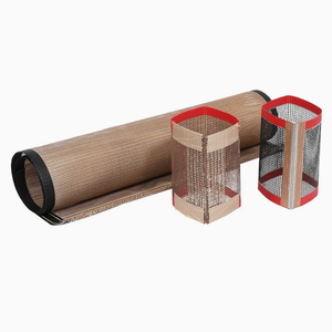 Bande transporteuse en maille de fibre de verre PTFE antiadhésive 1*1 mm, haute température, respirante, avec bordure rouge scellée - Product Image 5