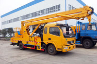 Nouvelle grue mobile AOMAN DongFeng 4X2 à flèche articulée hydraulique 5 tonnes 18M, camion de travail avec plateforme aérienne, boîte de vitesses et moteur renforcés