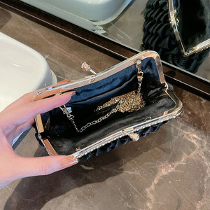 Nouvelle Pochette de Soirée Tendance pour Femme, Sac en Forme de Ravioli, en Tissu Polyester Multicolore, Sac de Mariée - Product Image 5