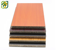 Panneau de particules marron monocouche de 15 mm, économique, imperméable, en bois-ciment, pour usage intérieur et applications hôtelières
