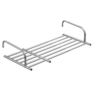 Tendedero retráctil de acero inoxidable Shangxingwang con doble barra y gancho para ventanas y balcones, tendedero plegable. - Product Image 5