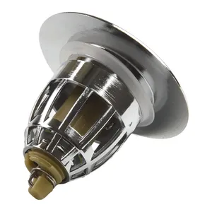 <b>Smart</b> <b>Home</b> Products ABS Core Drain Wash Basin Stopper with Press Filter Basket Accessories - Product Image 1