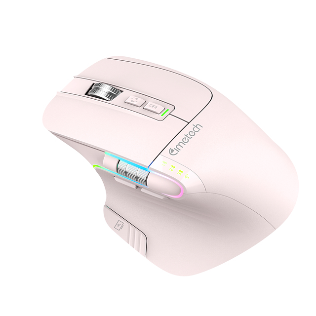 ABS+2 Metal Scroll Wheel 8D 480mAh Rechargeable  Mouse  Gaming Computer Mous