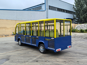 Popular Autobús Eléctrico de Turismo de Siete Filas y 14 Asientos Marca XCEGO, Venta Directa de Fábrica China para Parques - Product Image 3