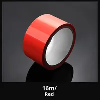 Ruban adhésif silencieux SM rouge noir rose 16m Corde de bondage statique pour produits de flirt intime et BDSM