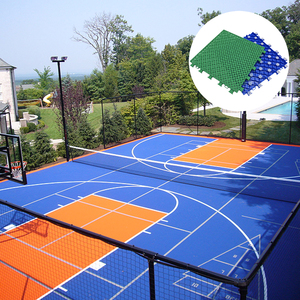Baldosas <span class=keywords><strong>de</strong></span> Alta Resistencia para Canchas <span class=keywords><strong>de</strong></span> Baloncesto al Aire Libre, Baldosas Modulares Encajables y Móviles para Media <span class=keywords><strong>Cancha</strong></span> <span class=keywords><strong>de</strong></span> Baloncesto, Impermeables - Product Image 4