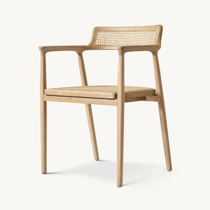 เก้าอี้ทานข้าวดีไซน์เดนมาร์กแบบ OEM ของแซซานิด เก้าอี้ทานข้าวแบบมีพนักแขนสไตล์อเมริกันสมัยใหม่ รุ่นออสการ์ แคน - Product Image 3