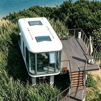 YILUN Maison conteneur capsule spatiale 20/40 pieds - Design moderne du milieu du siècle pour atelier, centre commercial, usage polyvalent