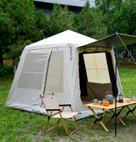 Premium 6.5 ㎡   Tente de camping gonflable 3000 mm imperméable, grande tente spacieuse pour le camping familial
