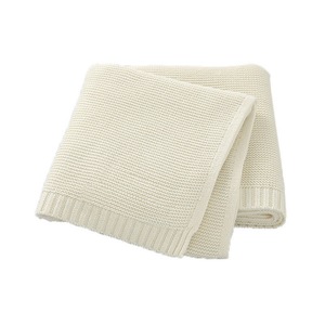 Unisex Soft Warm Crochet Knit Swaddle Blanket <strong>Neutral</strong> Receiving <strong>Throw</strong> for Newborn Boys and Girls - Product Image 2