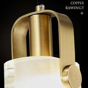 โคมไฟระย้าคริสตัล PM K9 รุ่น H65 ทำจากทองแดง เหมาะสำหรับร้านอาหาร ร้านค้า บาร์ เคาน์เตอร์ โคมไฟห้อยขนาดเล็ก ห้องนั่งเล่น ห้องนอน โคมไฟหัวเตียง โคมไฟระย้าหรูหรา - Product Image 3