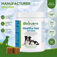 Gélules Dissuasives Contre la Coprophagie pour Chiens et Chats avec Probiotiques, Acide Glutamique, Camomille, Saveur Bœuf Rôti - Écologiques