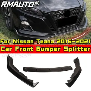 <b>For</b> Nissan Altima Teana 2016-2021 Body Kit Bumper Apron Glossy Black Sport Style Front Bumper Splitter <b>Diffuser</b> <b>Car</b> Accessories - Product Image 1