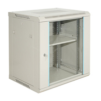 Rack de serveur personnalisé en acier 12U Armoire réseau murale 42U 19 pouces CCTV Data Center Telecom Server Cabinet Glass Door Stock