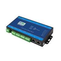 Passerelle industrielle série vers Ethernet, 4 ports RS232/422/485, double ports Ethernet, prise en charge des protocoles Modbus RTU/TCP MQTT, alimentation DC 9-36V