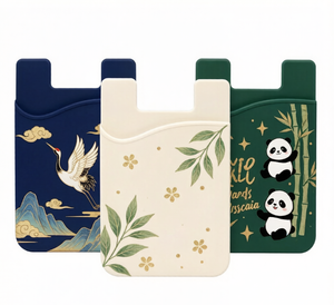 แผ่นกาวติดโทรศัพท์มือถือพร้อมช่องใส่บัตร  วัสดุซิลิโคน พิมพ์โลโก้ สีตามสั่ง สำหรับโปรโมชั่นของขวัญ - Product Image 6