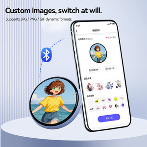 Beambox <span class=keywords><strong>Niji</strong></span> 1.53 นิ้ว ของขวัญคริสต์มาสที่ต้องมี หน้าจอสัมผัส IPS ป้ายอิเล็กทรอนิกส์อัจฉริยะแบบสวมใส่ได้ ควบคุมผ่านแอพ ABS - Product Image 4