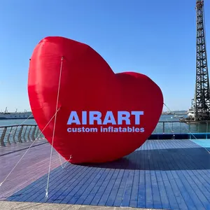 Outside ground decorating inflatable love heart model, Valentine's day decoration inflatable mascots