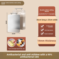 Planche à découper double face en paille de blé antibactérienne, design personnalisé, en acier inoxydable 304, pour cuisine – Vente chaude