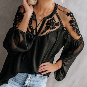Wholesale New Arrival Oem Custom Women Plain Summer Cotton Print <strong>Cup</strong> Shirt Boxy Fit Blank Women's <strong>Blouses</strong> - Product Image 5