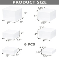 Présentoir acrylique moderne pour gâteau dessert buffet cabine verticale base creuse écologique approvisionnement direct en usine
