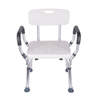 Chaise de douche pliable à hauteur réglable, gain de place, montage sans outils, pour la vente en gros