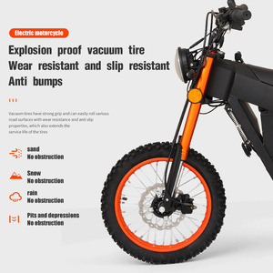 Off-Road Electric Motorcycle 48V 2500W Brushless Motor Black Professional Racing For Forest Trails - Product Image 3