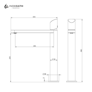 <span class=keywords><strong>Robinet</strong></span> de lavabo sanitaire, mélangeur chaud et froid, montage sur plan, acier inoxydable 304 brossé, <span class=keywords><strong>robinet</strong></span> de salle de bain - Product Image 3