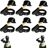 Pafu BBQ Party Bar Kreative 3D-Kappe Wiederverwendbare Staubdichte Bierflaschen-Schutzkappen Soldaten-Salut Bierflaschenhelm Flaschenverschlüsse