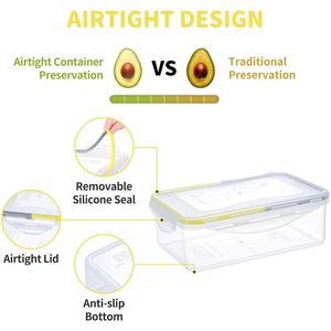 2025 Wholesale Home Accessories Household Items Tools for Kitchen Ware Set Products Plastic Eco Friendly Food Storage <b>Container</b> - Product Image 2