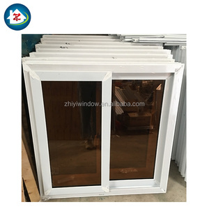 Ventana corredera de plástico transparente Upvc Salamandra <span class=keywords><strong>Pvc</strong></span> Ventanas de puerta de vidrio templado - Product Image 5