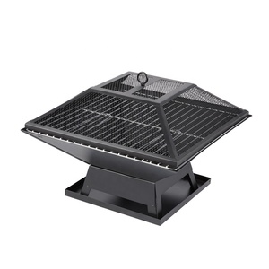 Commercio all'ingrosso cortile multifunzionale quadrato esterno riscaldamento camino legna pozzo del fuoco carbone Barbecue Barbecue griglie - Product Image 1