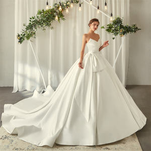 <span class=keywords><strong>Robe</strong></span> de mariée Mily Bridal MZD05057 en satin, coupe princesse, sans manches, avec nœud et taille basque, <span class=keywords><strong>pour</strong></span> un look volumineux et élégant - Product Image 5