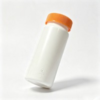 Flacon de pilules en plastique HDPE blanc de 60 ml avec bouchon à vis, conteneur cylindrique pour capsules, comprimés, poudre, emballage de compléments alimentaires