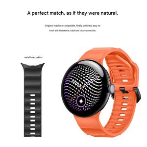 Bracelet de montre en silicone à motif ondulé Upro pour Google Pixel Watch, bracelet tendance, sport, en caoutchouc souple - Product Image 3