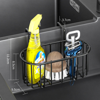 Panier de rangement suspendu en acier inoxydable moderne de haute qualité pour évier, support pour torchons, écologique, 20 cm, vente en gros
