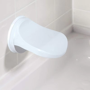 Zenidoo White No Drilling Plastic Suction Cup Anti-Slip Shower <b>Foot</b> <b>Rest</b> Grip Holder Wall-Mounted Pedicure <b>Foot</b> Pedal Easy - Product Image 4