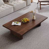 Table basse moderne en bois minimaliste de style nordique pour le salon, les appartements et les hôtels