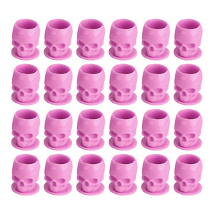 ที่วางถ้วยหมึกสักพลาสติกหลากสี ลายหัวกะโหลก อุปกรณ์เสริม PMU - Product Image 1