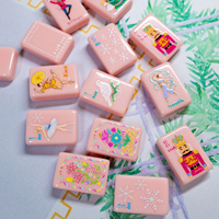Nouvelle Collection 2026 : Ensemble de Tuiles de Mahjong Américain en Acrylique Gravé Personnalisé de Luxe, Tapis et Supports, Table de Mahjong, Cadeaux, Divertissement de Casino
