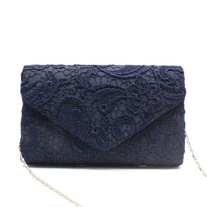 Nouveau sac de soirée en dentelle pour femmes petite <span class=keywords><strong>pochette</strong></span> à bandoulière en cuir pour les fêtes de <span class=keywords><strong>mariage</strong></span> avec bandoulière à motif de cadre - Product Image 5